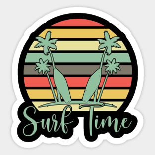 Surf time Summervibes tan sunny shirt Sticker